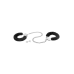 Металеві поножі з хутром Fetish Tentation Adjustable metal and fur ankle cuffs