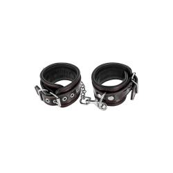 Наручники Fetish Tentation Premium Patent Leather Handcuffs зі знімним ланцюжком