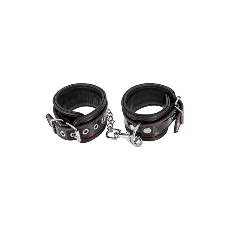 Наручники Fetish Tentation Premium Patent Leather Handcuffs зі знімним ланцюжком
