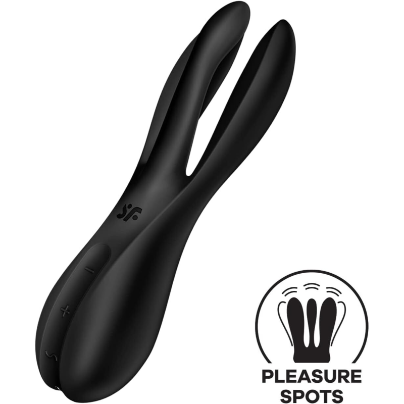 Клиторальний вібратор Satisfyer Threesome 2, Black
