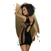 Міні-сукня з сюрреалістичним візерунком Penthouse Juicy Poison Black XL