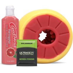 Набір для мінету Doc Johnson GoodHead Grapefruit Blowjob Set, жовтий