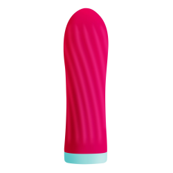 Вібропуля S Pleasures Bullets Twist & Shout Cerise, ребриста поверхня, 10 режимів Вібропуля S Pleasures Bullets Twist & Shout Cerise, ребриста поверхня, 10 режимів