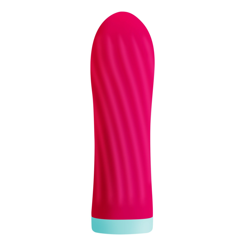 Вібропуля S Pleasures Bullets Twist & Shout Cerise, ребриста поверхня, 10 режимів