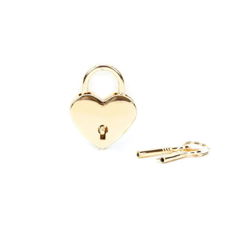 Замочок-сердечко Liebe Seele Heart Shape Padlock Gold (2 шт)