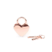 Замочок-сердечко Liebe Seele Heart Shape Padlock Rose Gold, 2 шт