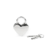 Замок-сердечко Liebe Seele Heart Shape Padlock Silver, 2 шт