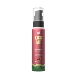 Гель для оральних пестощів із зігрівальним ефектом INTT Lick Me Kissable Gel Watermelon 50 мл Гель для оральних пестощів із зігрівальним ефектом INTT Lick Me Kissable Gel Watermelon 50 мл