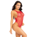 Боди-сетка Leg Avenue Net snap crotch tank bodysuit, Red, One Size