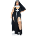 Костюм монашки-грешниці Leg Avenue Sultry Sinner 1X-2X (плаття, головний убір, комір)