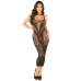 Сукня з відкритою спиною Leg Avenue Rhinestone Lace and Net Bodycon Dress, чорна