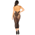Сукня з відкритою спиною Leg Avenue Rhinestone Lace and Net Bodycon Dress, чорна