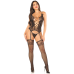 Комплект мереживний Leg Avenue Cami Garter (корсет, стрінги, панчохи)
