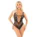 Боді зі стразами Leg Avenue Rhinestone Net and Lace Bodysuit, чорне