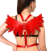 Портупея жіноча Art of Sex Wings, червона, L-2XL, екошкіра