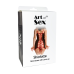 Сексуальна сукня із сітки Art of Sex Sharlotte, чорно-червона, XS-M