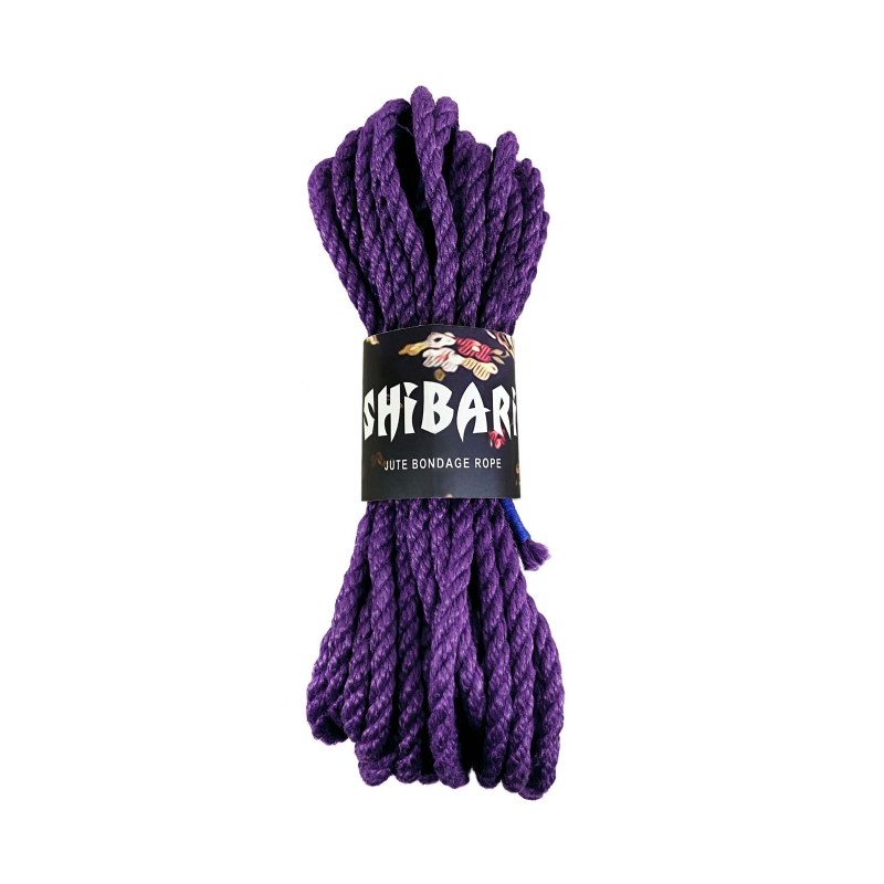 Джутова мотузка для шибарі Feral Feelings Shibari Rope, 8 м, бузкова