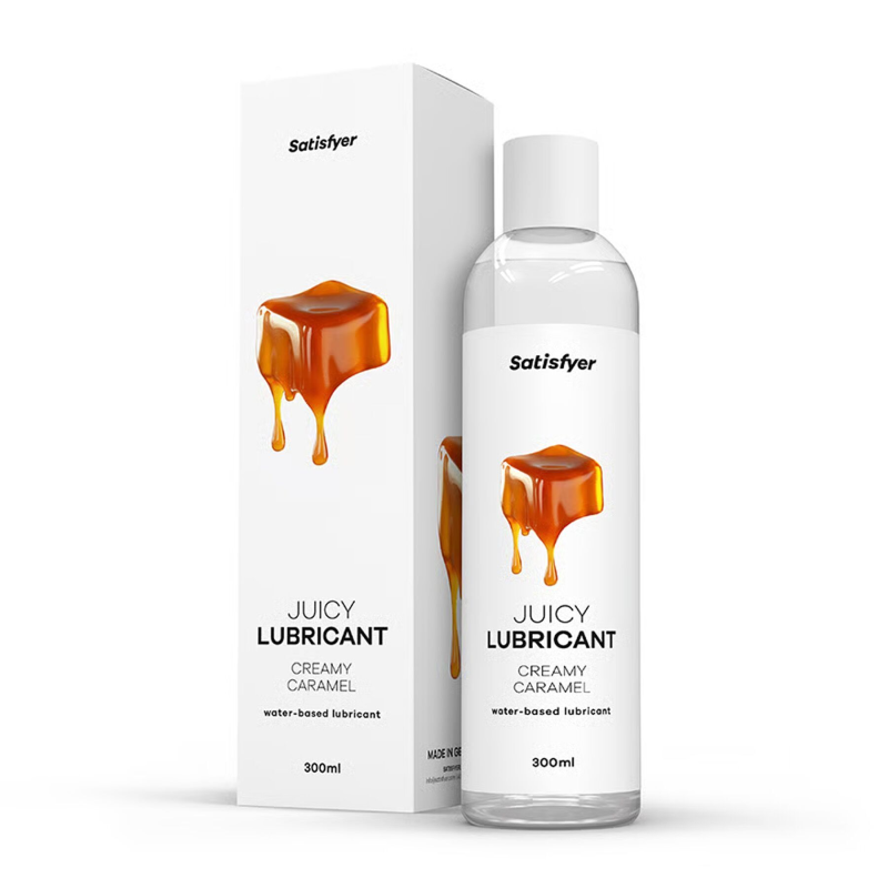 Лубрикант на водній основі Satisfyer Juicy Lubricant Creamy Caramel 300 мл (пом'ята упаковка)