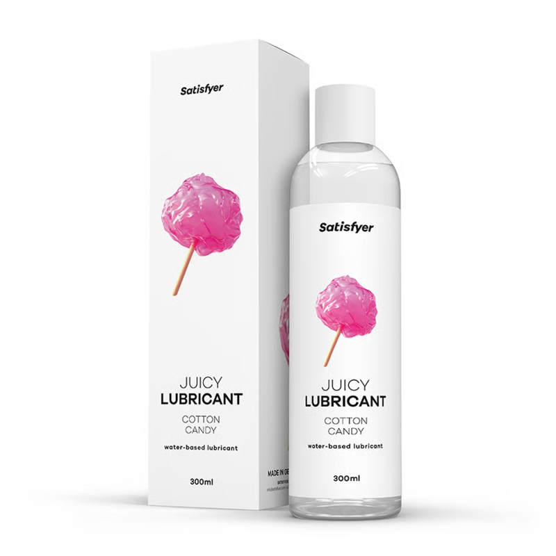 Лубрикант на водній основі Satisfyer Juicy Lubricant Cotton Candy, 300 мл