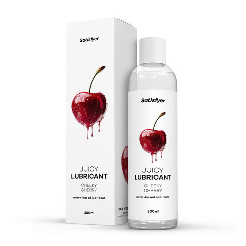 Лубрикант на водній основі Satisfyer Juicy Lubricant Cheeky Cherry, 300 мл