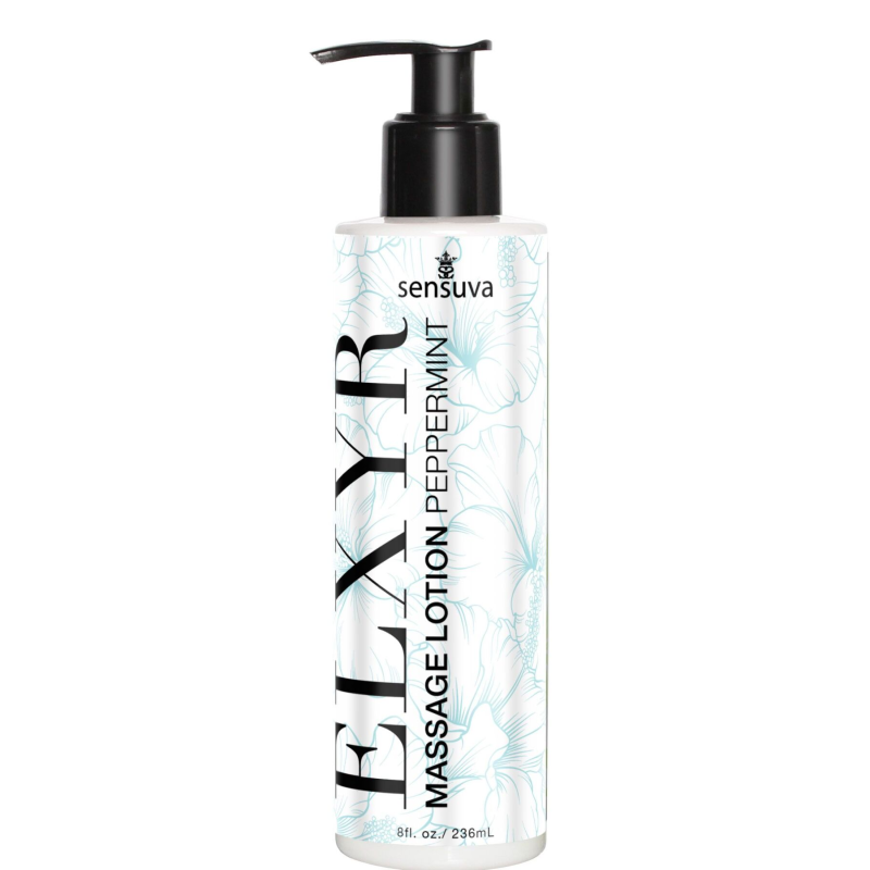 Лосьйон для масажу ніг і стоп Sensuva ELXYR Massage Lotion Peppermint (236 мл)