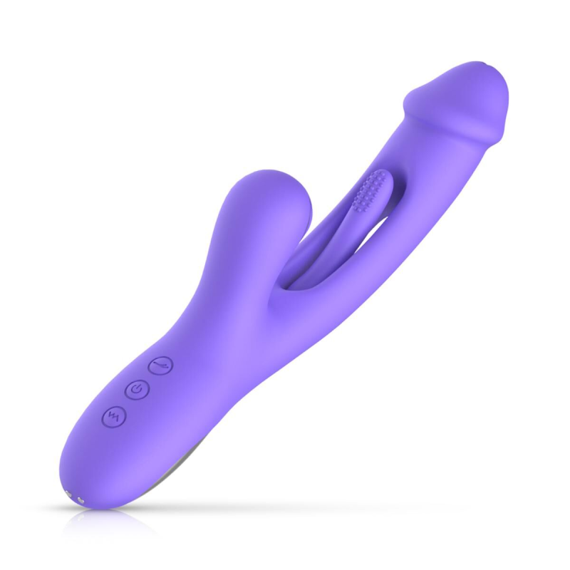 Вібратор-кролик з вагінальним відростком Good Vibes Only Tess Rabbit Vibrator with G-Spot Stimulator
