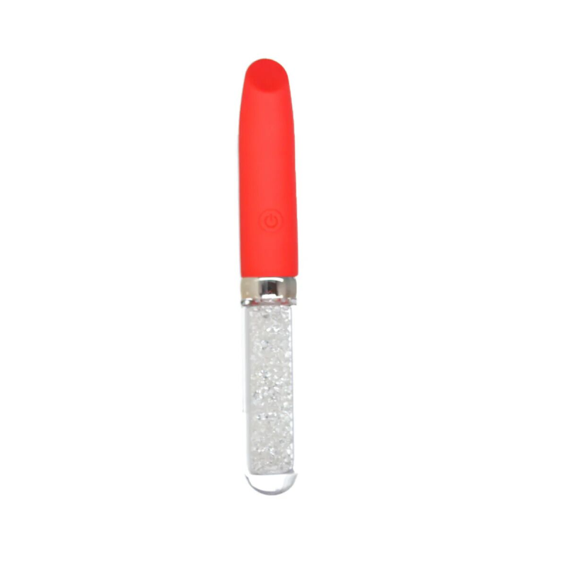 Вібратор Petites Lil’ Glamour Vibrator, BMS, червоний Вібратор Petites Lil’ Glamour Vibrator, BMS, червоний