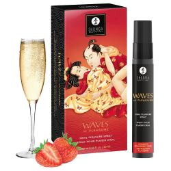 Спрей для посилення слиновиділення Shunga Waves of Pleasure, смак ігристого вина з полуницею Спрей для посилення слиновиділення Shunga Waves of Pleasure, смак ігристого вина з полуницею