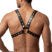 Чоловіча портупея Art of Sex - Spartacus, натуральна шкіра, чорна, L-2XL