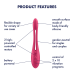 Гнучкий вібратор для пар Satisfyer Elastic Game