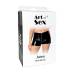 Шортики на блискавці Art of Sex Jarina, чорні, ефект мокрого оксамиту, S