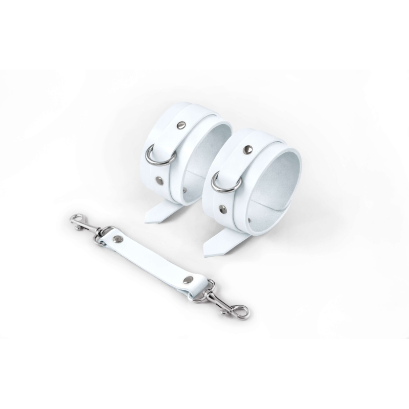Поножи Feral Feelings Ankle Restraints White, натуральна шкіра