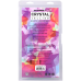 Фалоімітатор Doc Johnson Crystal Jellies, 20 см, з мошонкою, бірюзовий