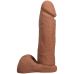 Фалоімітатор Doc Johnson The Realistic Cock ULTRASKYN 8 Inch з мошонкою, карамельний