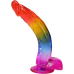 Фалоімітатор Doc Johnson Crystal Jellies 24 см Rainbow