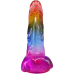 Фалоімітатор Doc Johnson Crystal Jellies 24 см Rainbow