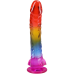 Фалоімітатор Doc Johnson Crystal Jellies 24 см Rainbow