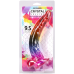 Фалоімітатор Doc Johnson Crystal Jellies 24 см Rainbow