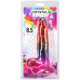 Фалоімітатор Doc Johnson Crystal Jellies Realistic 8.5 Inch з мошонкою, Rainbow