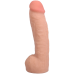 Фалоімітатор Doc Johnson The Realistic Cock ULTRASKYN 12 Inch Hung with Balls Vanilla