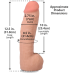 Фалоімітатор Doc Johnson The Realistic Cock ULTRASKYN 12 Inch Hung with Balls Vanilla