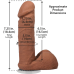 Фалоімітатор Doc Johnson The Realistic Cock ULTRASKYN 6 Inch with Balls, карамельний