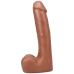 Фалоімітатор Doc Johnson The Realistic Cock ULTRASKYN 9 Inch з мошонкою, карамель