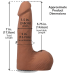 Фалоімітатор Doc Johnson The Realistic Cock ULTRASKYN 7 Inch with Balls Caramel
