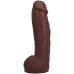Фалоімітатор Doc Johnson The Realistic Cock ULTRASKYN 12 Inch Hung with Balls, шоколадний
