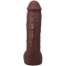 Фалоімітатор Doc Johnson The Realistic Cock ULTRASKYN 12 Inch Hung with Balls, шоколадний