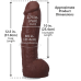 Фалоімітатор Doc Johnson The Realistic Cock ULTRASKYN 12 Inch Hung with Balls, шоколадний