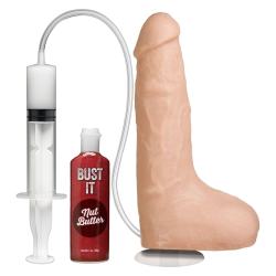 Фалоімітатор Doc Johnson The Realistic Cock ULTRASKYN Squirting 9,5 Inch Vanilla