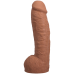 Фалоімітатор Doc Johnson The Realistic Cock ULTRASKYN 12 Inch з мошонкою, карамельний