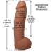 Фалоімітатор Doc Johnson The Realistic Cock ULTRASKYN 12 Inch з мошонкою, карамельний